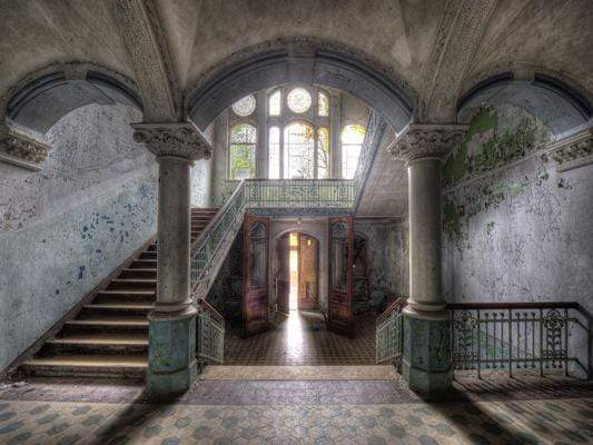 Katebackdrop：Kate Retro European Building for Photography Senior