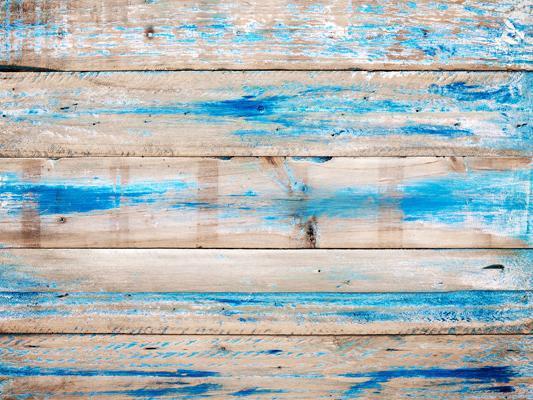 Kate Fondo de piso de madera de colores azules para fotografía