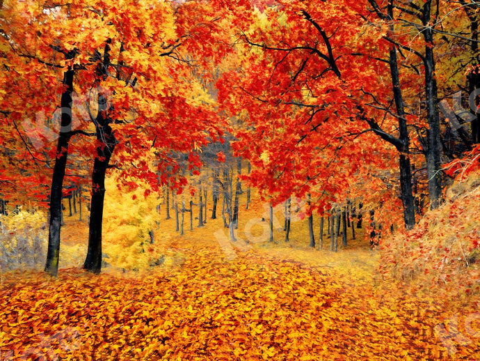 Kate Otoño Telón de fondo Bosque de arces para fotografía