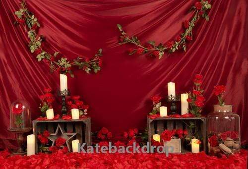 Katebackdrop£ºKate Valentine's Day Roses Red Backdrop Designed by Jia Chan Photography