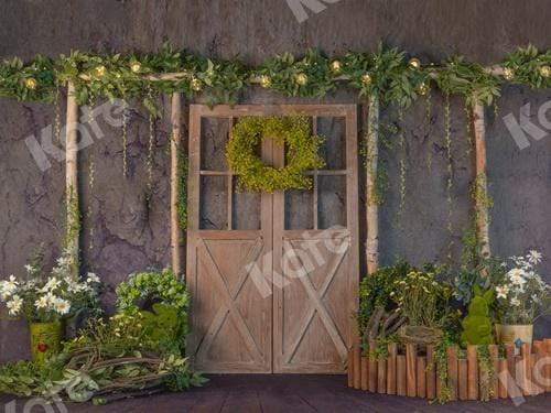 Katebackdrop：Kate Spring Barn Door with Lignts Backdrop Designed by Jia Chan Photography