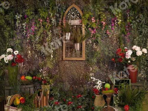 Katebackdrop£ºKate Spring Garden Flower Forest Backdrop Designed by Jia Chan Photography