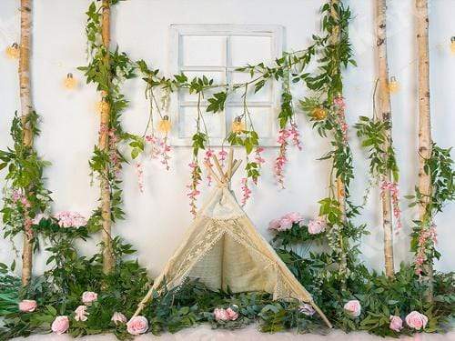 Katebackdrop£ºKate Spring Tent Flowers Backdrop Designed by Jia Chan Photography