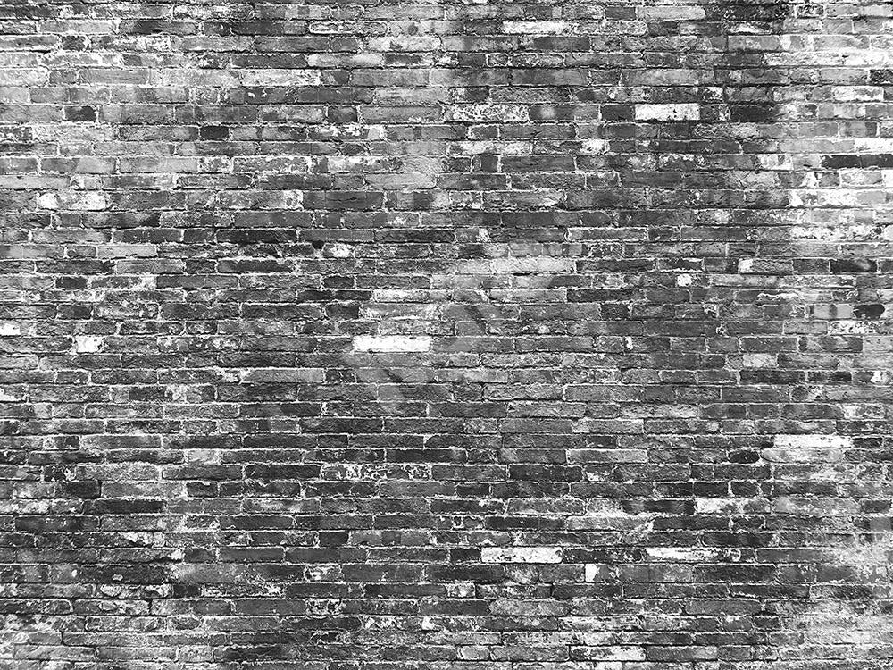 Kate Telón de fondo de pared de ladrillo gris negro diseñado por Kate Image