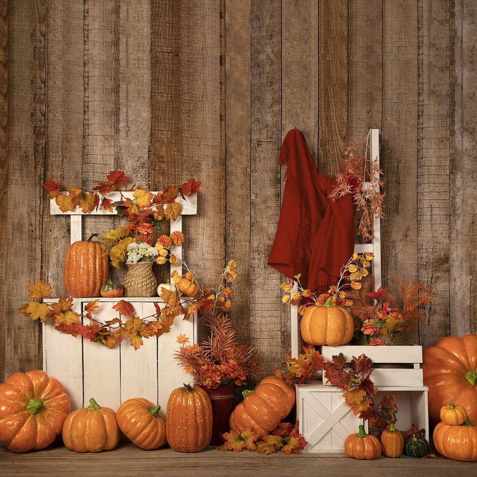 Kate Fondo de soporte de calabazas de Halloween de otoño / Acción de Gracias diseñado por Jia Chan Photography