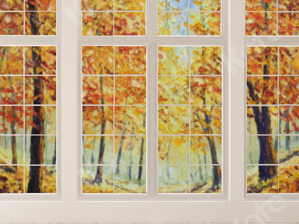Kate Jardín de otoño de telón de fondo de ventana diseñado por Emetselch