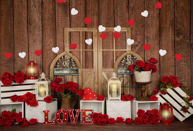 Kate Fondo de rosas de amor de San Valentín diseñado por Emetselch