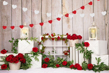 Kate Telón de fondo de rosas de San Valentín diseñado por Emetselch