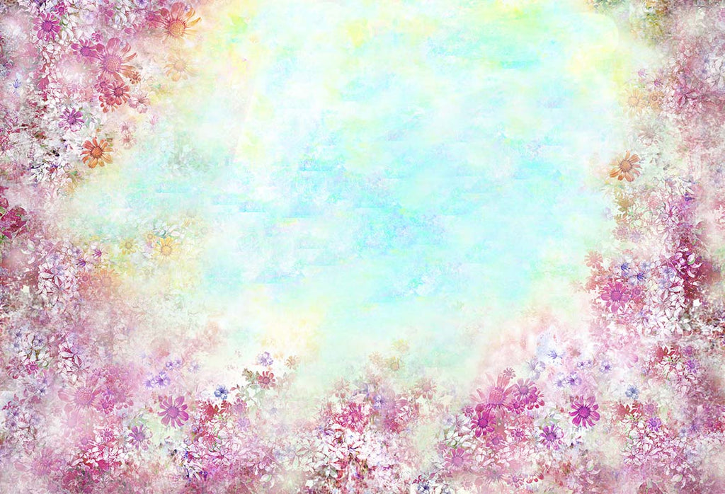 Kate Fine Art Telón de fondo morado floral diseñado por GQ