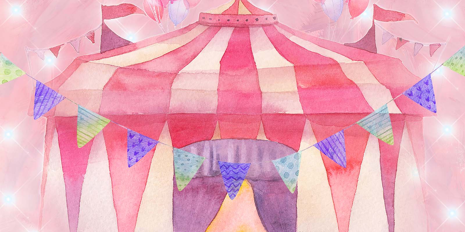 Cargar imagen en el visor de la galería, Kate Cake Smash Telón de fondo de circo rosa diseñado por GQ