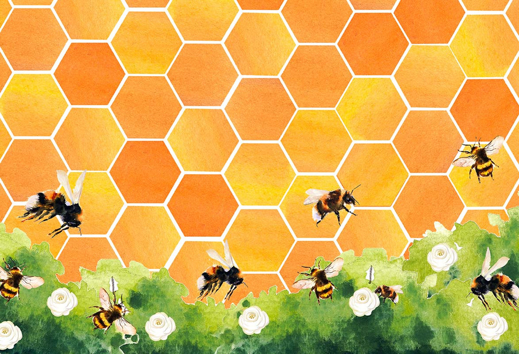 Kate Telón de fondo de abeja en forma de panal diseñado por GQ