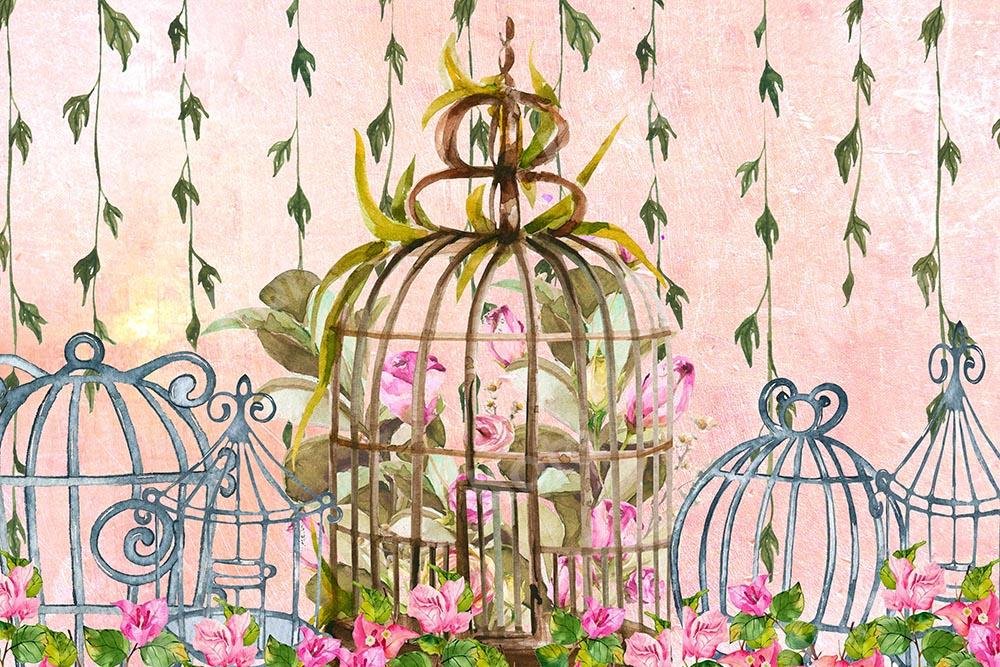 Cargar imagen en el visor de la galería, Kate Telón de fondo de bellas artes con rosas de primavera diseñado por Chain Photography