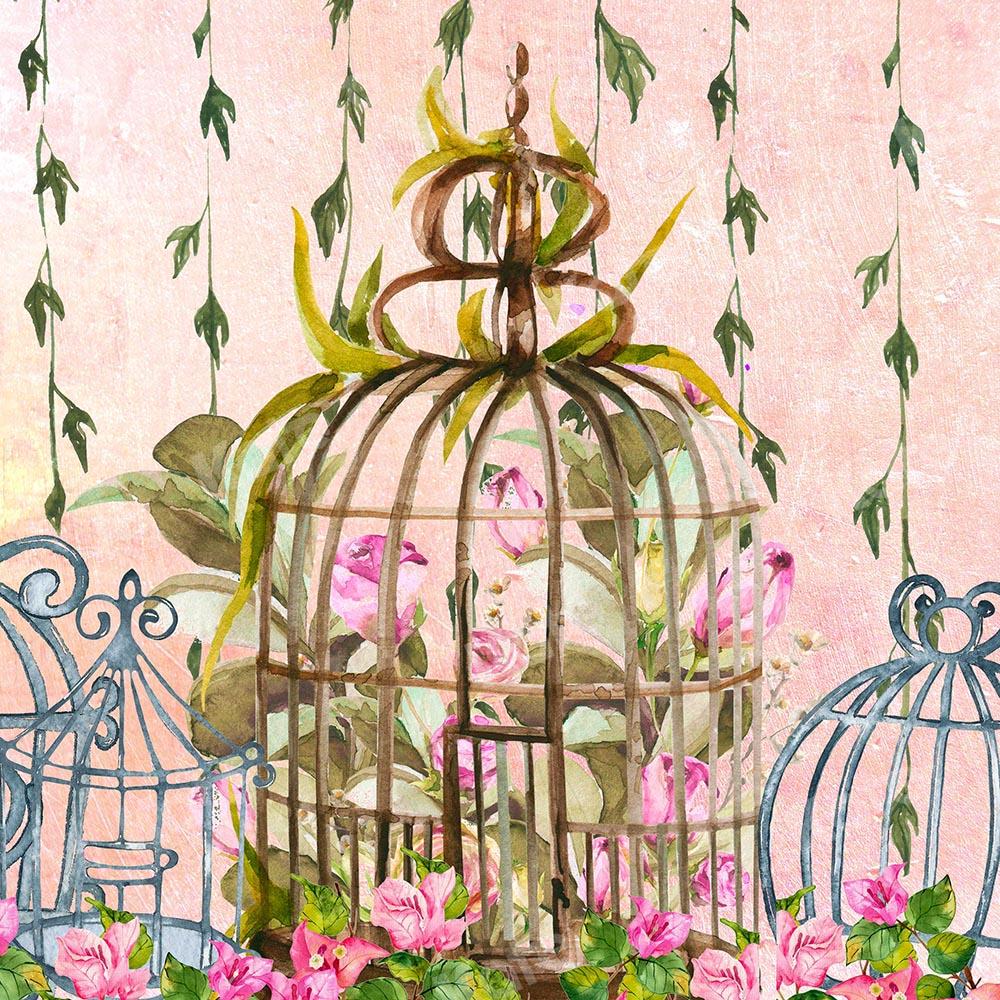 Kate Telón de fondo de bellas artes con rosas de primavera diseñado por Chain Photography
