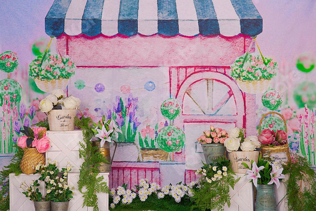 Kate Fondo de tienda de flores de primavera / bellas artes diseñado por Chain Photography