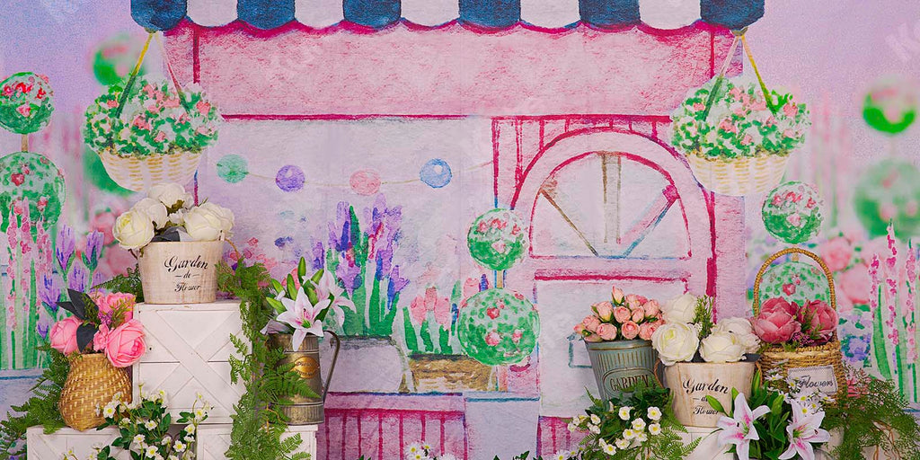 Kate Fondo de tienda de flores de primavera / bellas artes diseñado por Chain Photography
