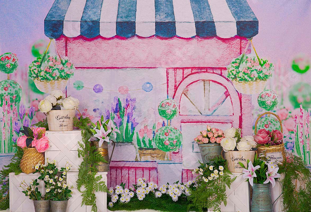 Kate Fondo de tienda de flores de primavera / bellas artes diseñado por Chain Photography