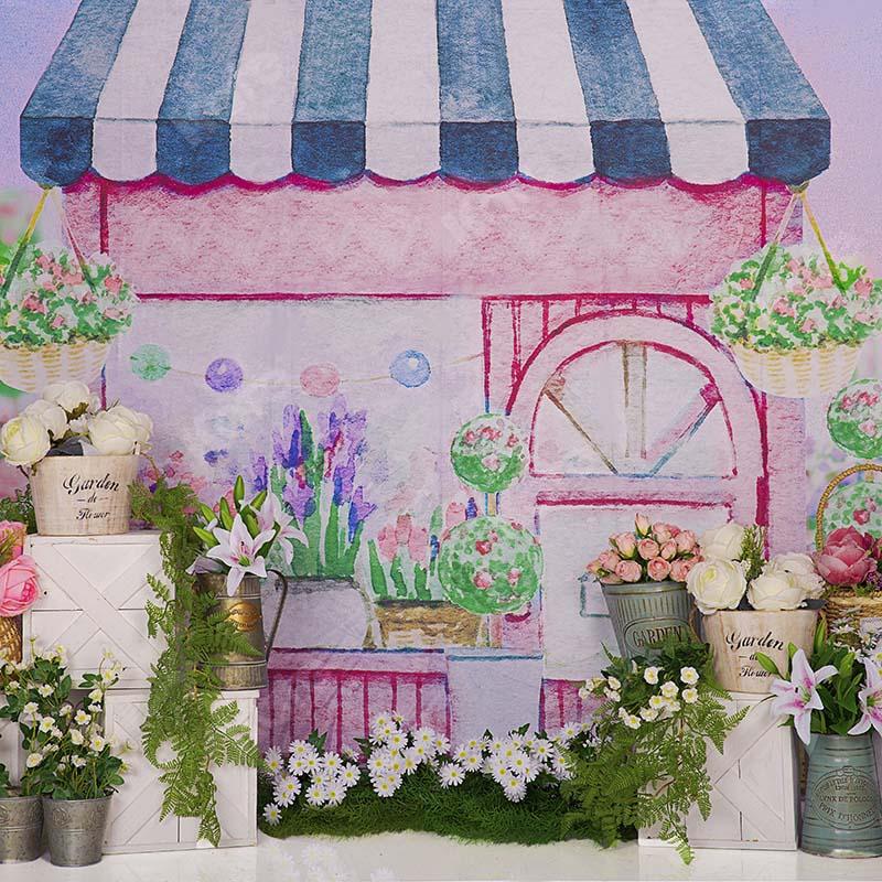 Kate Fondo de tienda de flores de primavera / bellas artes diseñado por Chain Photography