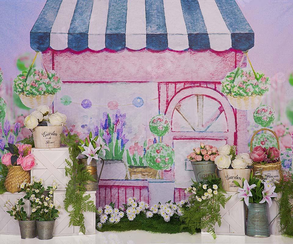 Kate Fondo de tienda de flores de primavera / bellas artes diseñado por Chain Photography