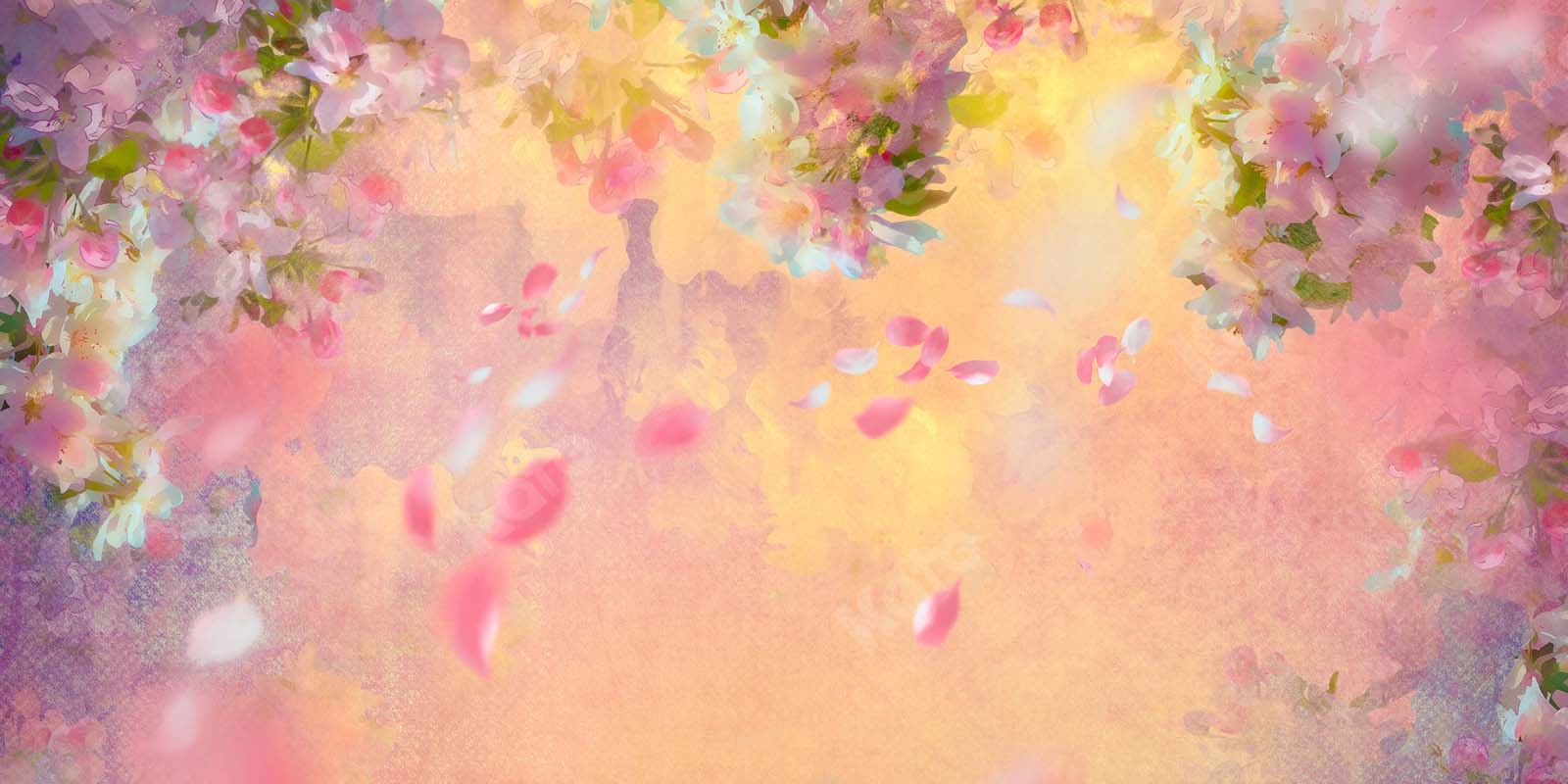 Kate Primavera Fine Art Telón de fondo de flores brumosas diseñado por Chain Photography