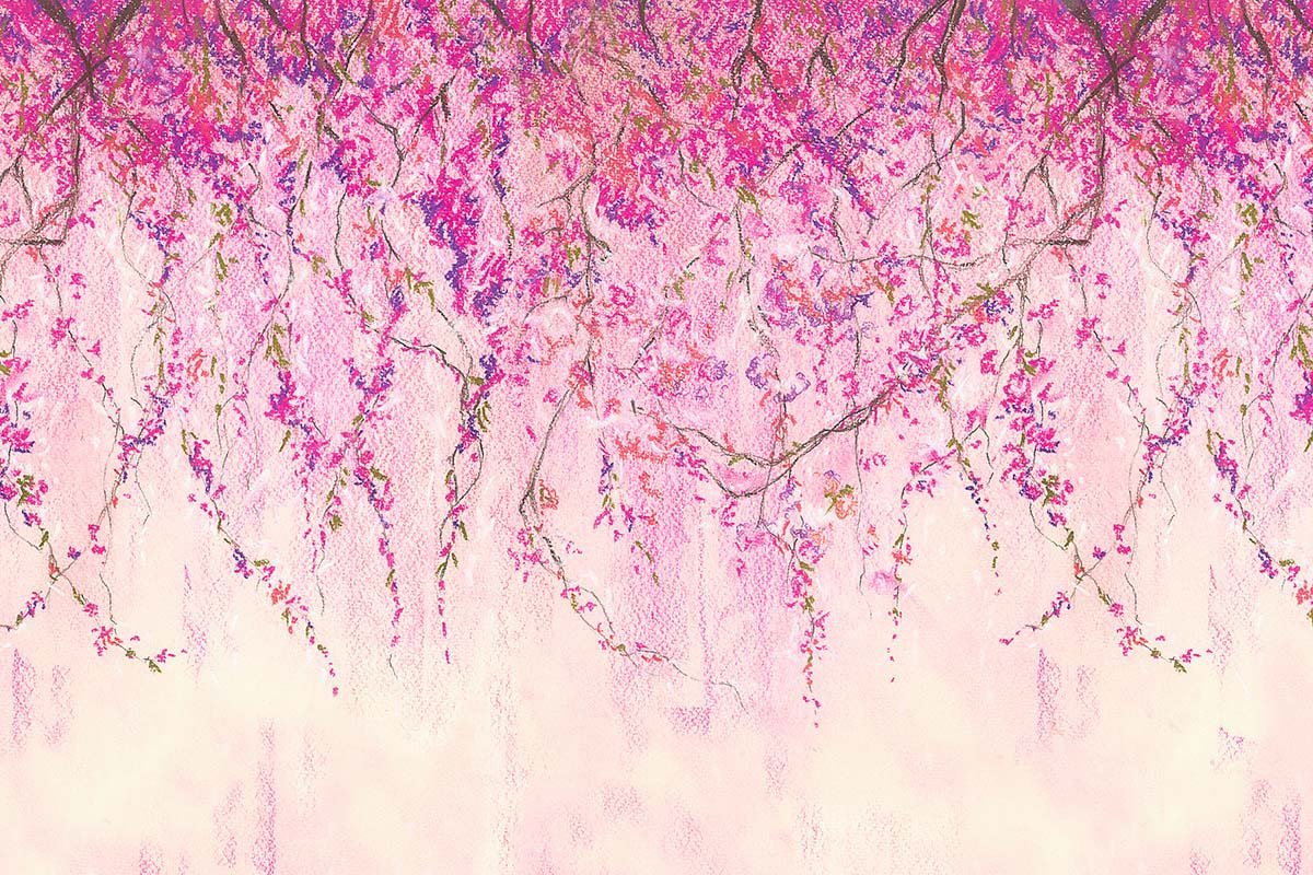 Cargar imagen en el visor de la galería, Kate Primavera rosa flores bellas artes violetas telón de fondo diseñado por Chain Photography
