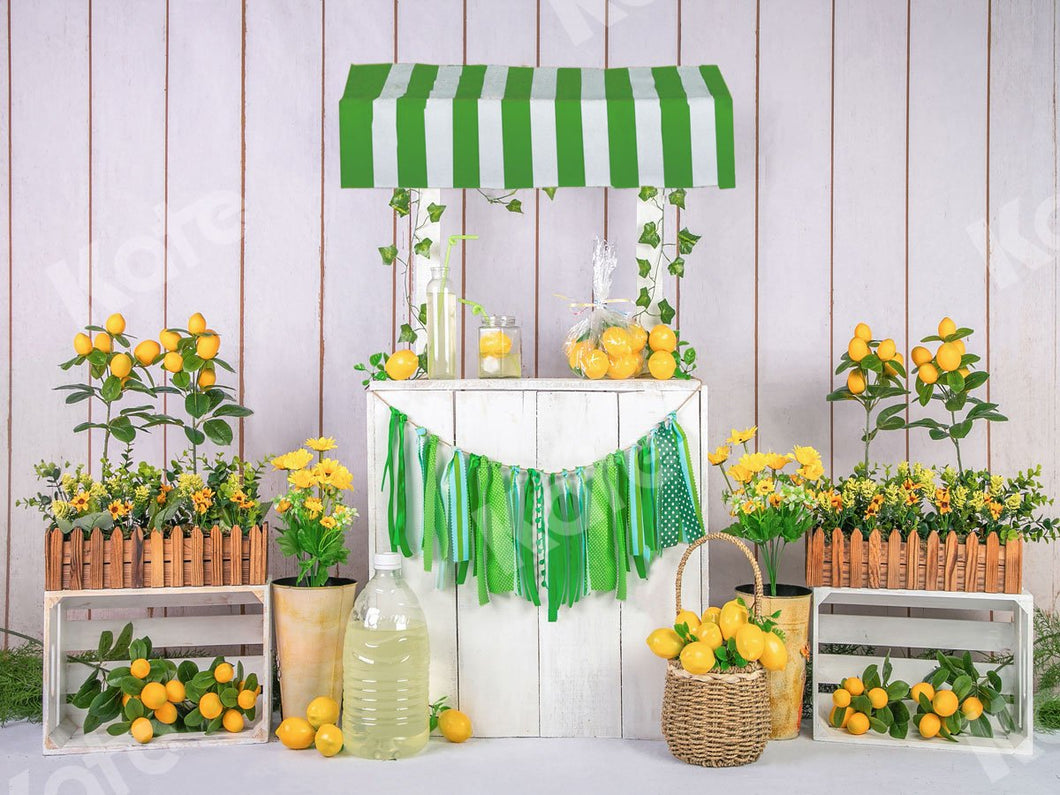 Kate Fondo de primavera de la tienda de limonada de verano diseñado por Jia Chan Photography