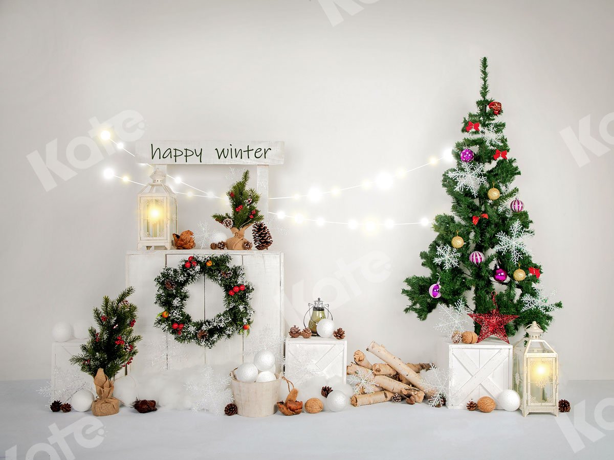 Kate feliz invierno telón de fondo de Navidad diseñado por Jia Chan Photography