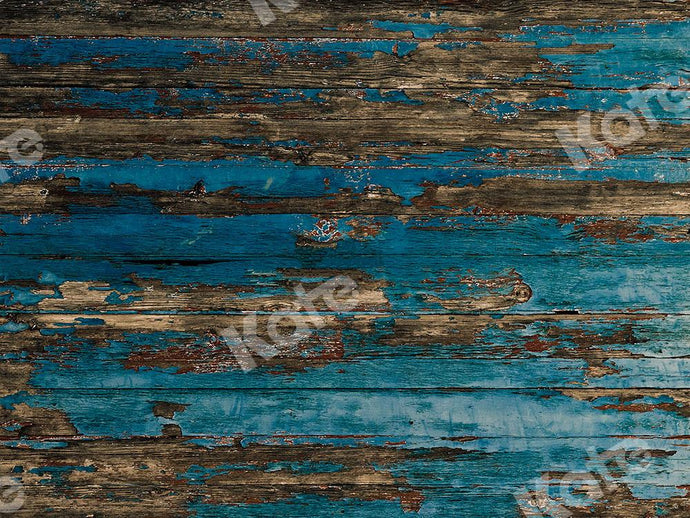 Kate Telón de fondo de madera azul para fotografía diseñado por Kate Image
