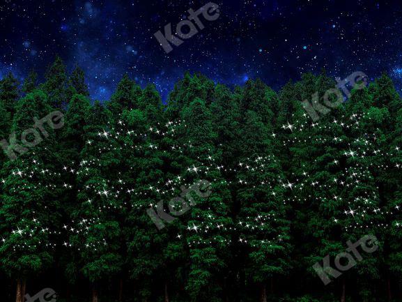 Kate Fondo de noche de bosque navideño Navidad diseñado por Chain Photography