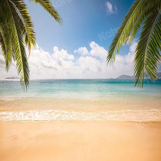 Kate Telón de fondo de cielo azul de playa de verano diseñado por Chain Photography