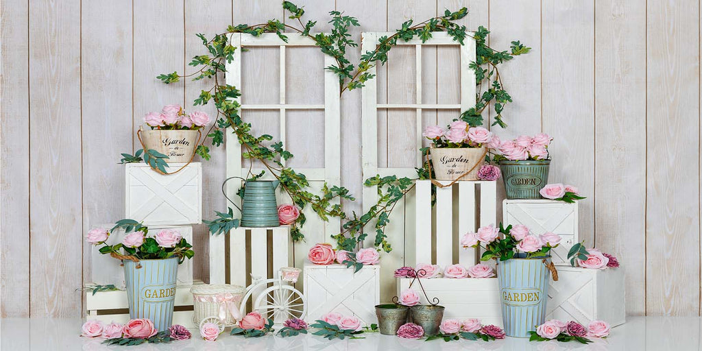 Kate Telón de fondo rosa rosa de primavera / día de San Valentín diseñado por Emetselch