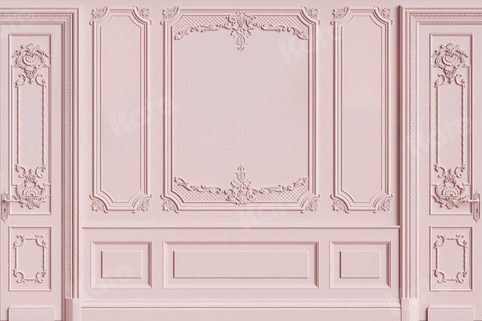 Kate Fondo de pared retro rosa puerta diseñado por Chain Photography