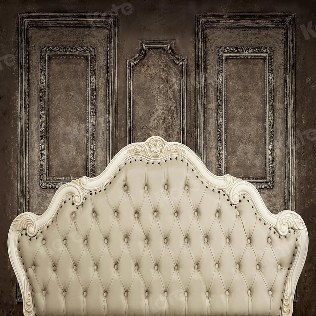 Kate Cabecera dormitorio beige retro pared tocador telón de fondo diseñado por Kate Image
