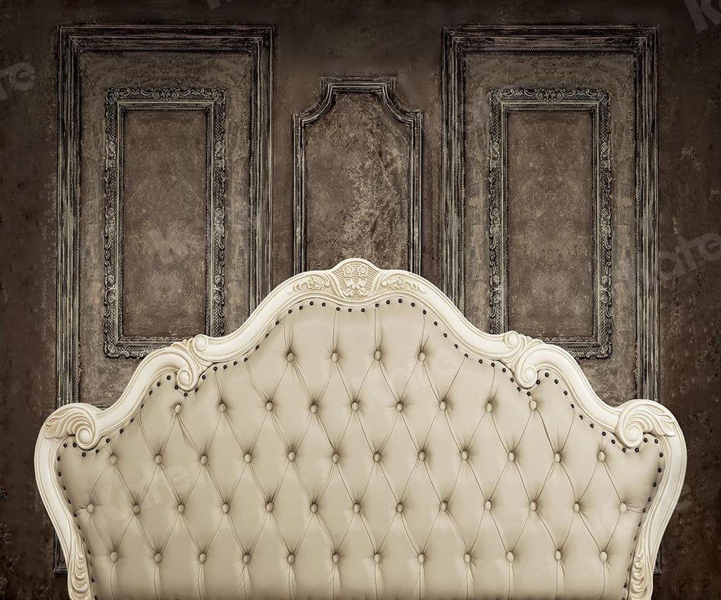 Kate Cabecera dormitorio beige retro pared tocador telón de fondo diseñado por Kate Image