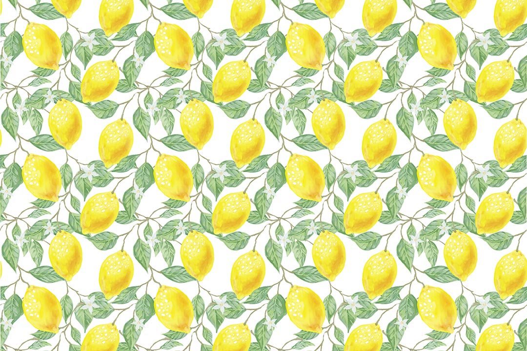 Kate Fondo amarillo de limones frescos de primavera / verano diseñado por Chain Photography