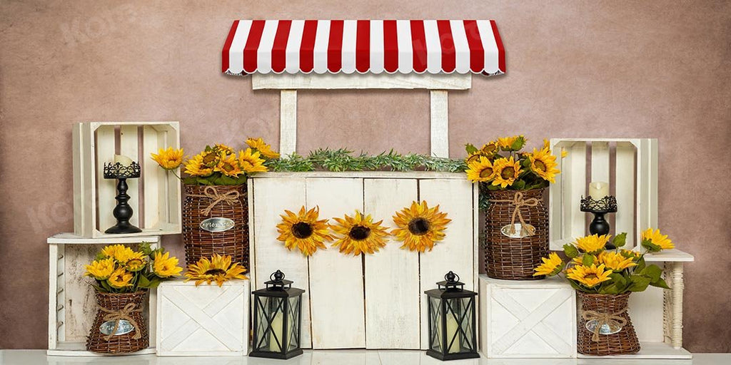 Kate Fondo de soporte de girasoles de primavera / día de la madre diseñado por Emetselch
