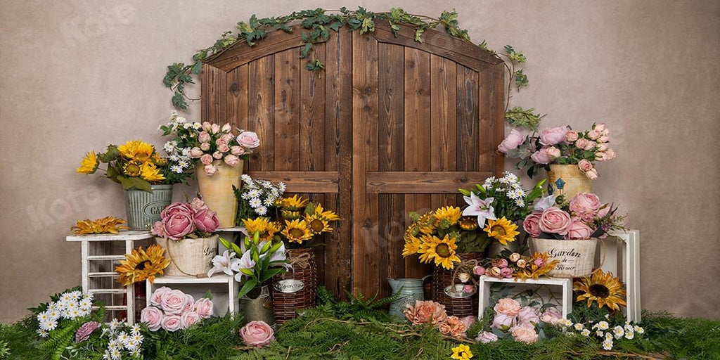 Kate Primavera / Día de la madre Floristería Cake Smash Telón de fondo Diseñado por Emetselch