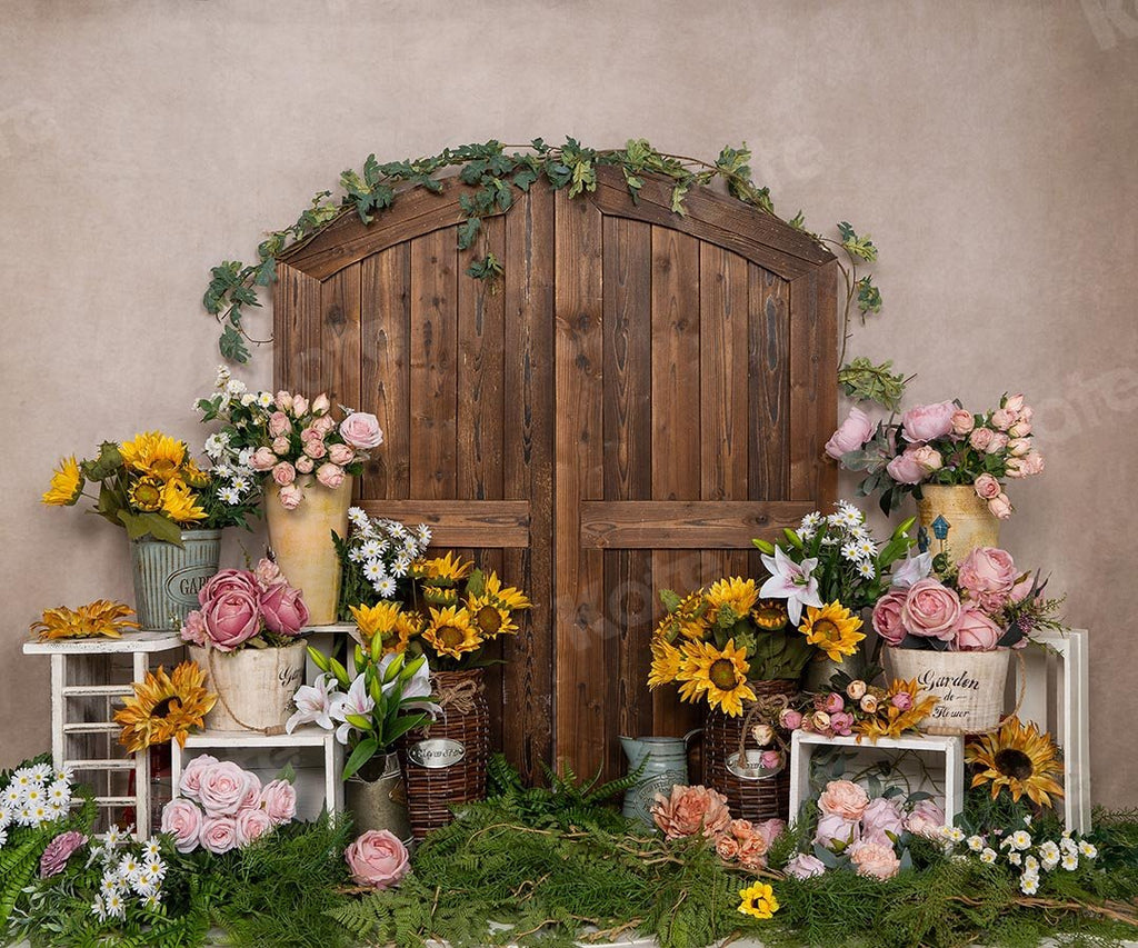 Kate Primavera / Día de la madre Floristería Cake Smash Telón de fondo Diseñado por Emetselch