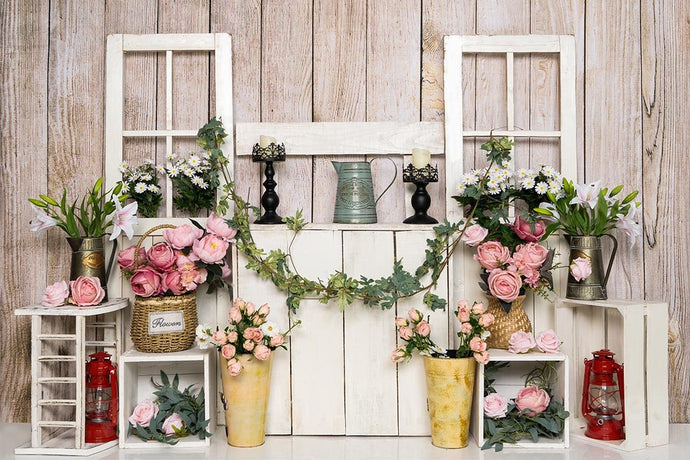 Kate Primavera / Día de la madre Soporte de flores Fondo de pastel Smash Diseñado por Emetselch