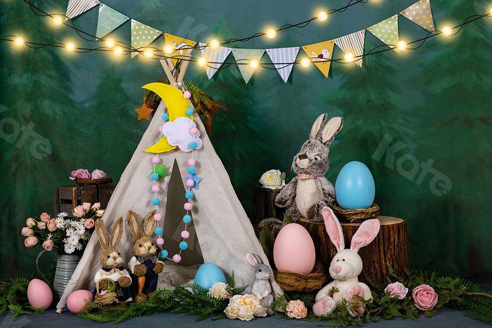 Kate Fondo de huevos de conejito de la tienda de Pascua / primavera diseñado por Emetselch