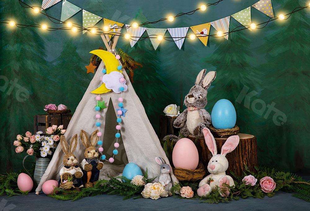 Kate Fondo de huevos de conejito de la tienda de Pascua / primavera diseñado por Emetselch