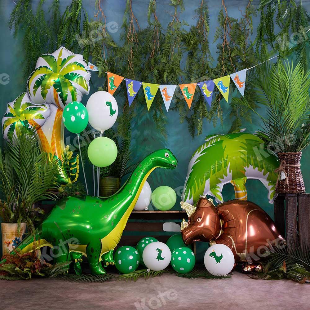 Kate Verano Cake Smash Selva Dinosaurio Chico Telón de fondo para fotografía diseñado por Emetselch
