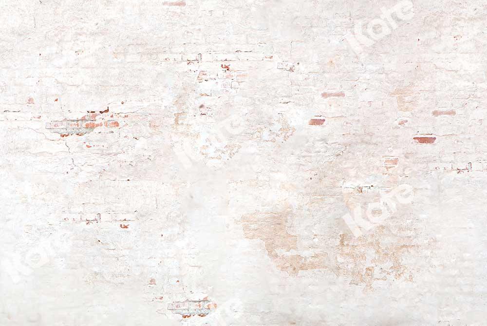 Kate Viejo muro de ladrillo blanco Telón de fondo para fotografía diseñado por Kate Image