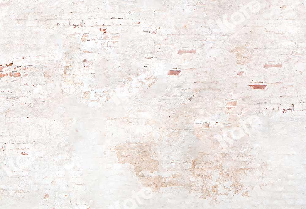 Kate Viejo muro de ladrillo blanco Telón de fondo para fotografía diseñado por Kate Image