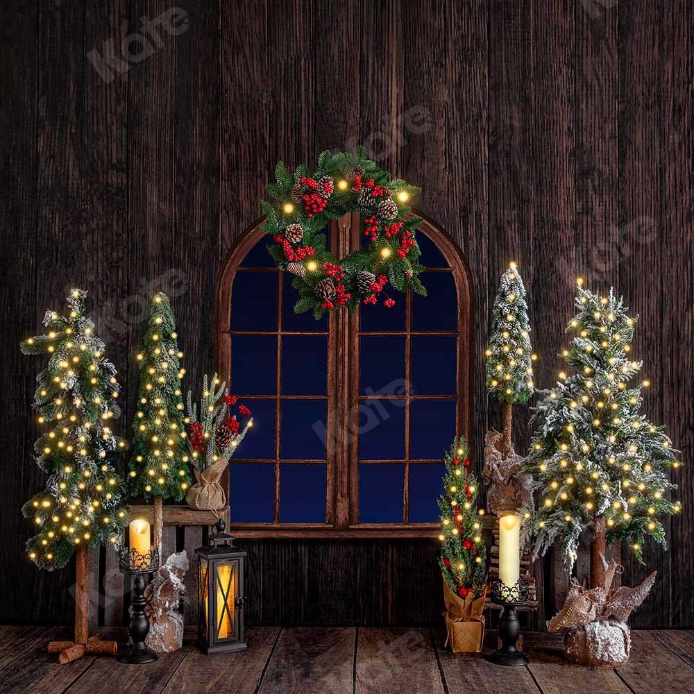 Kate Navidad Ventana De madera Telón de fondo para fotografía diseñado por Emetselch
