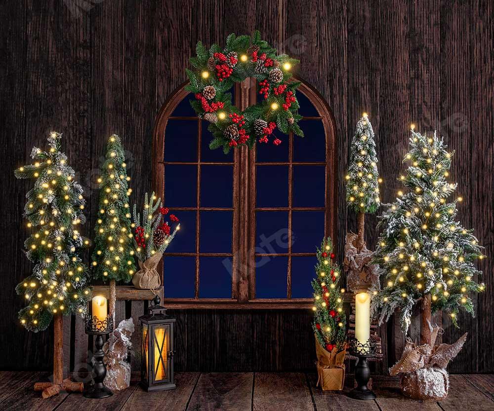 Kate Navidad Ventana De madera Telón de fondo para fotografía diseñado por Emetselch