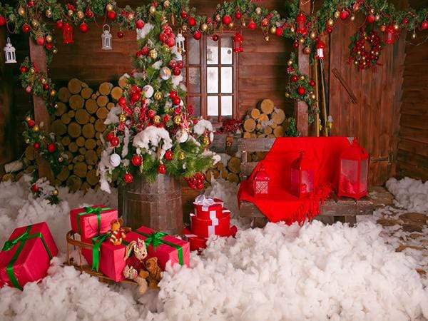 Cargar imagen en el visor de la galería, Katebackdrop£ºKate Cotton Christmas Decoration Box Gift Backdrop
