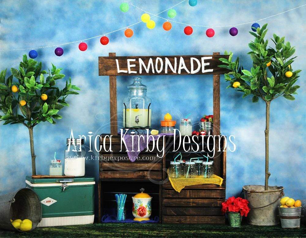 Katebackdrop：Kate When Life Gives You Lemons Summer Backdrop designed by Arica Kirby