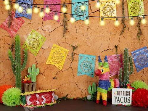 Katebackdrop：Kate Children Playground Fiesta Theme for Cinco de Mayo Party Backdrop