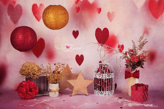 Katebackdrop：Kate LOVE Valentines Backdrop designed by Studio Gumot