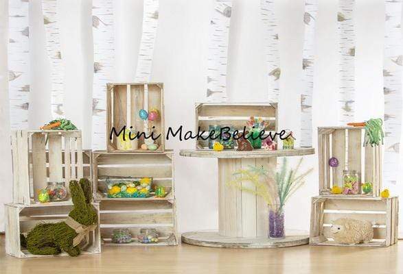 Katebackdrop£ºKate Rabbits And Decorations Easter Backdrop for Photography Designed by Mini MakeBelieve